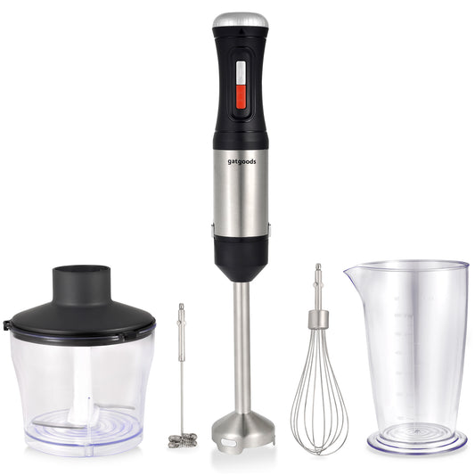 GatBlender Handheld, Variable Speed Multifunctional Immersion Blender for Smoothies, Emulsions, Pureed Food and More