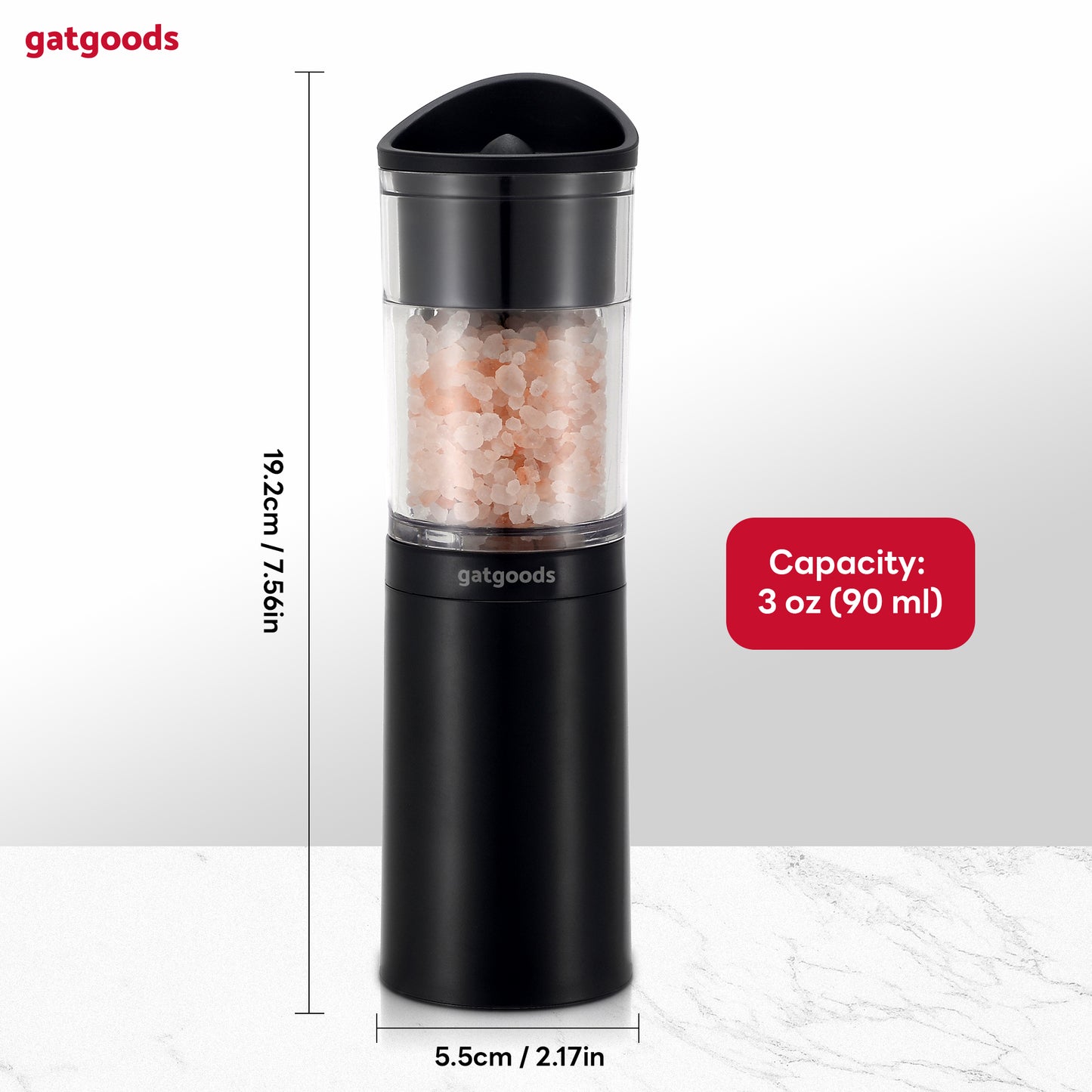 GatGrinder 2, Electric Salt & Pepper Grinder Set